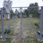 Калитка  из сетки рабицы